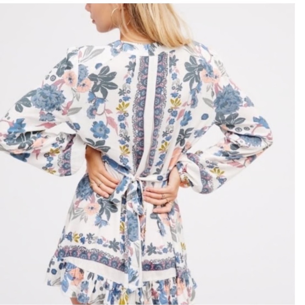 Free People Violet Hill Babydoll Tunic/Mini Dress - Picture 3 of 4